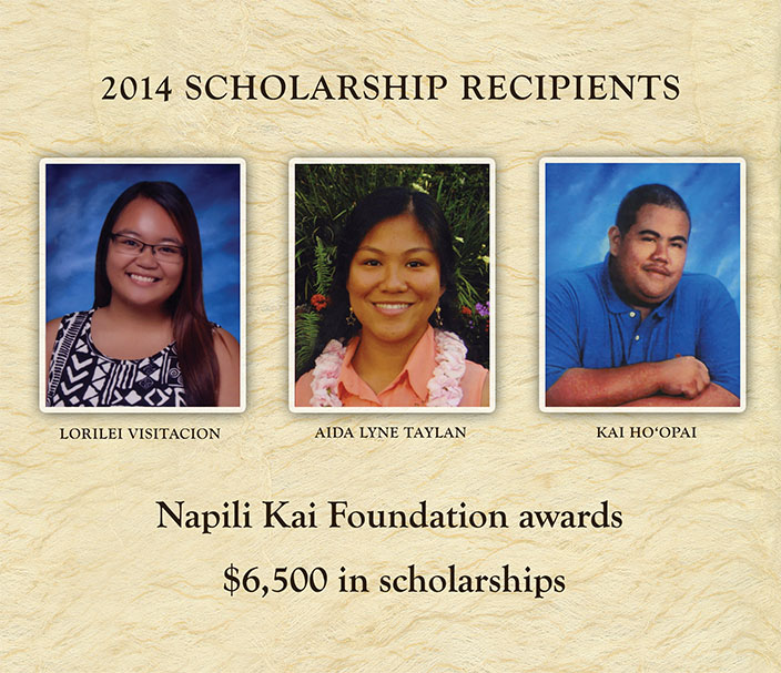 Napili Kai Foundation Scholarship Program